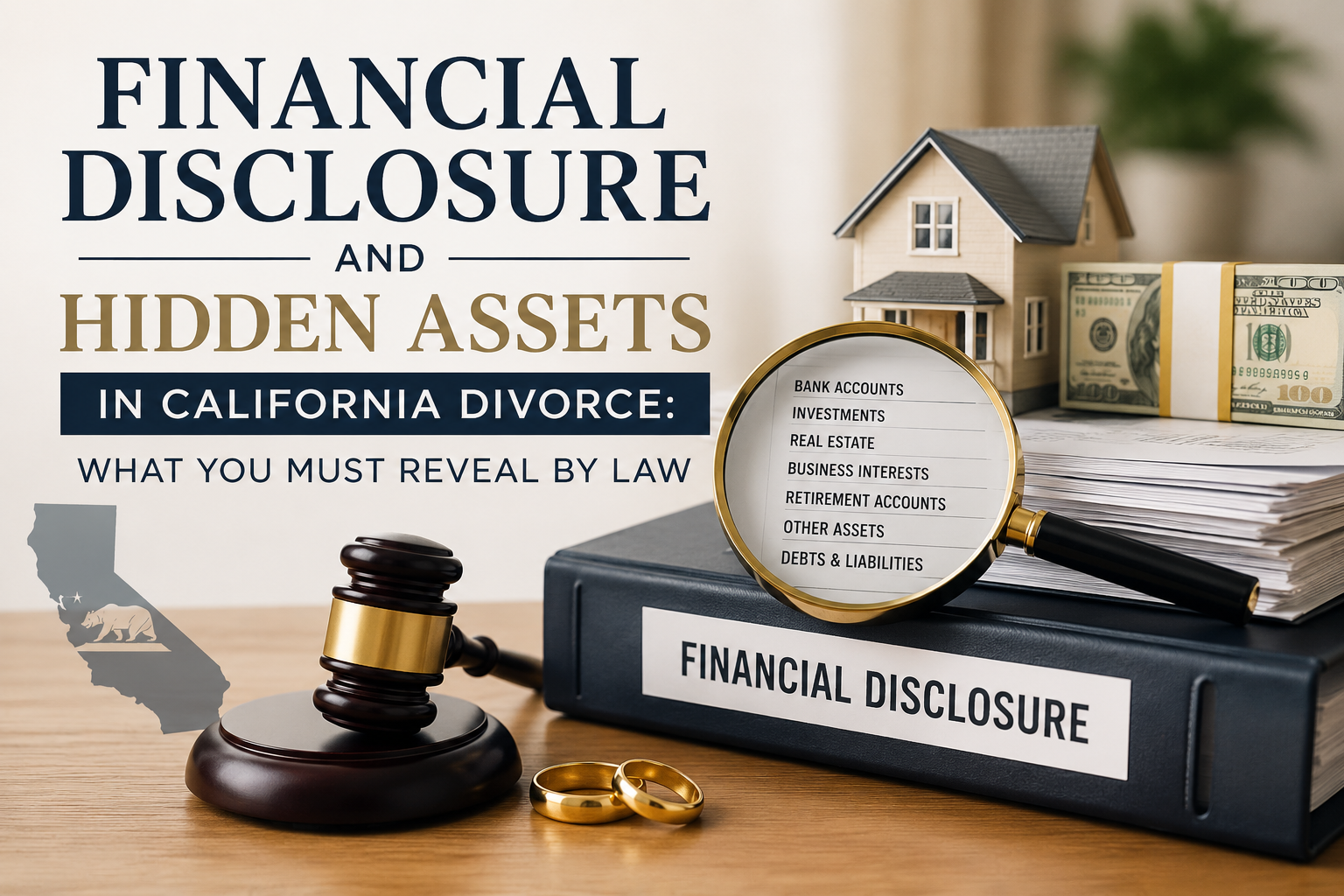 Financial Disclosure and Hidden Assets in California Divorce: What You Must Reveal by Law