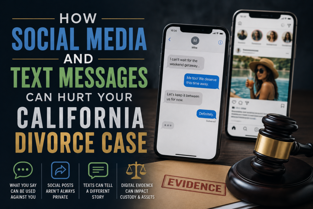 How Social Media and Text Messages Can Hurt Your California Divorce Case