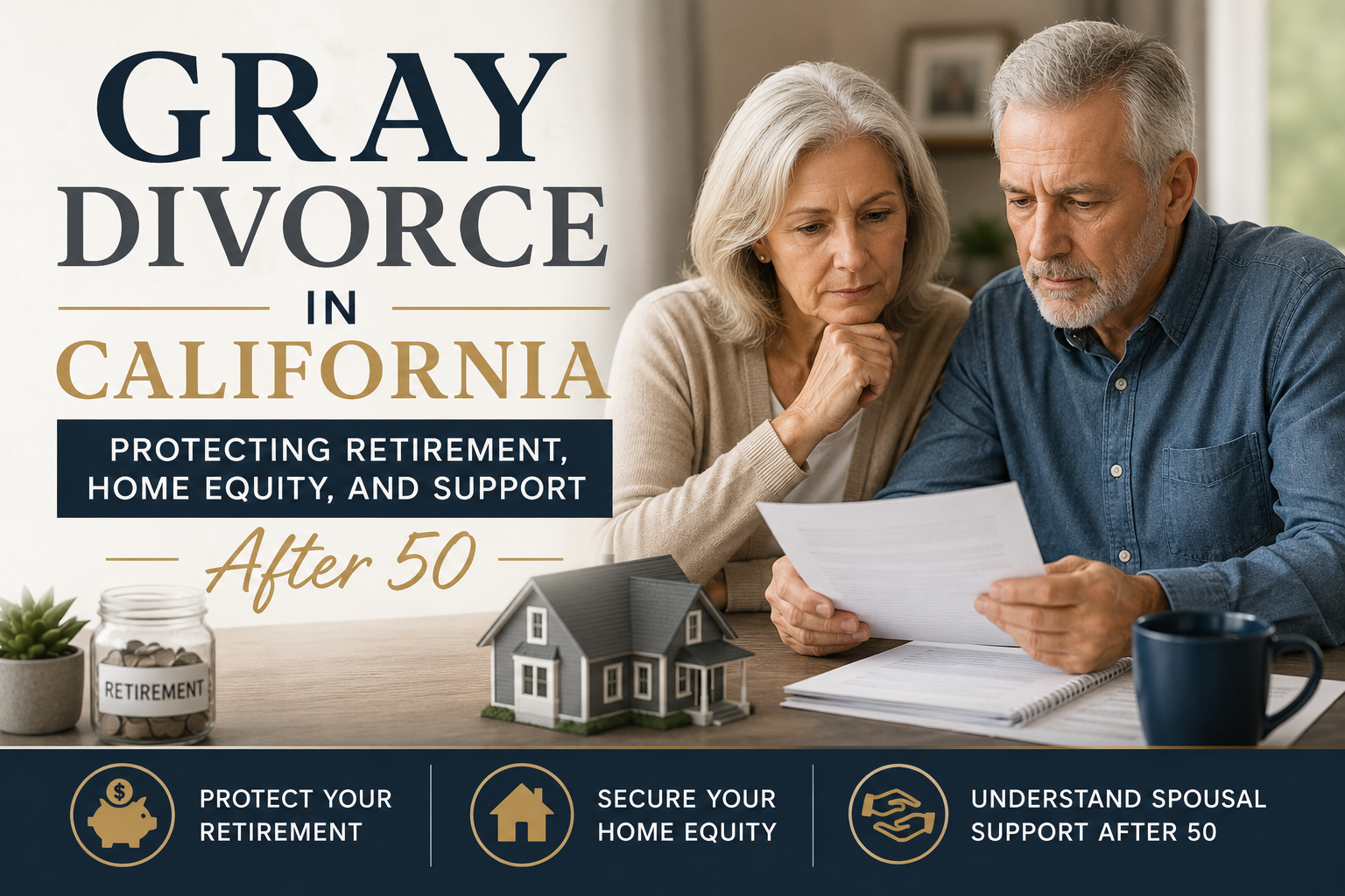 Gray Divorce in California: Protecting Retirement, Home Equity, and Support After 50