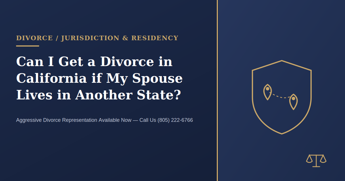 Can I Get a Divorce in California if My Spouse Lives in Another State?